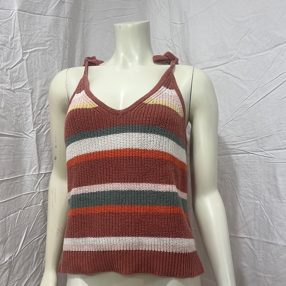Striped Knit Tank Top